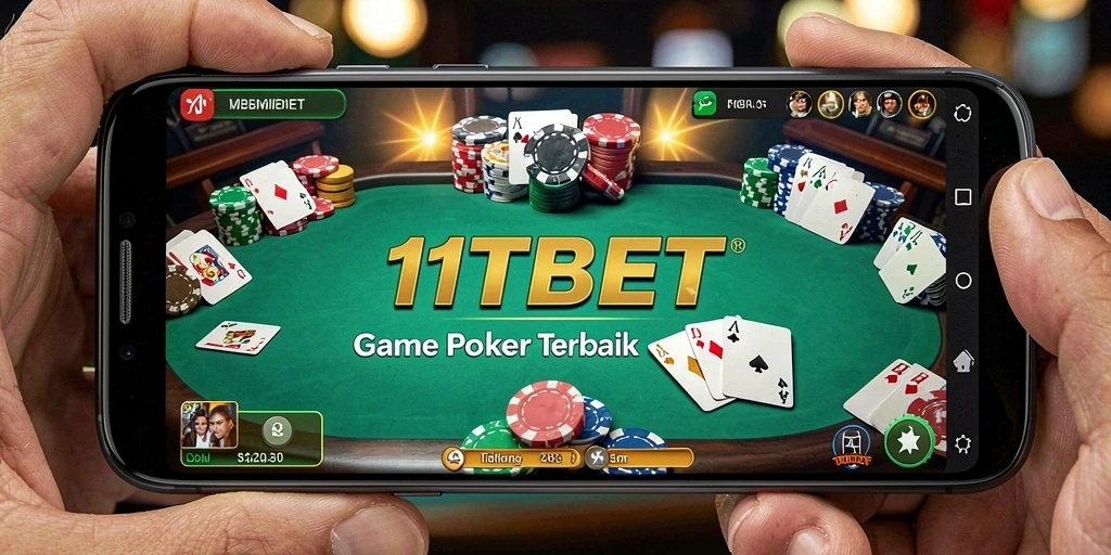 Tampilan gameplay menarik dari 11TBET saat bermain poker.