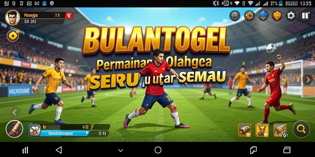 Tampilan gameplay penuh aksi di BULANTOGEL dengan berbagai olahraga.
