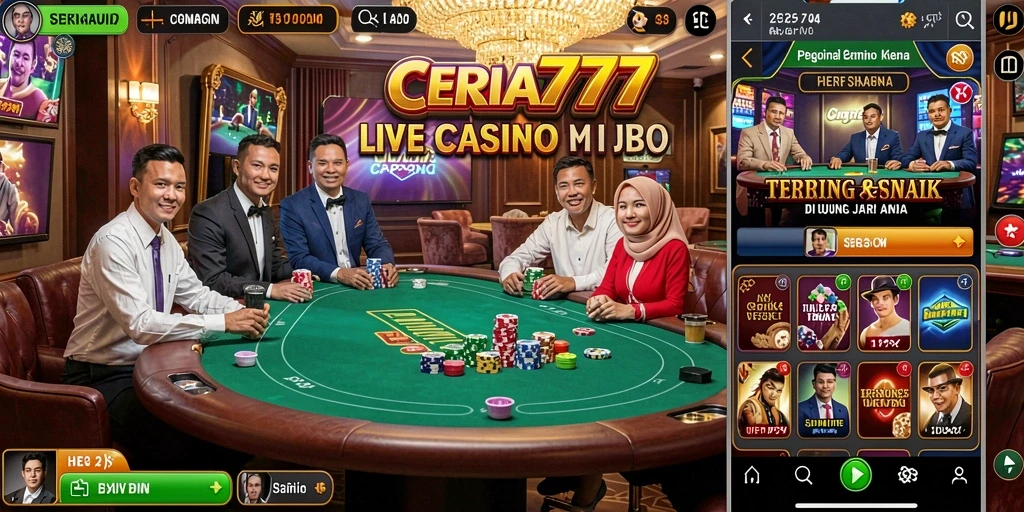 Gameplay Live Casino yang menegangkan dan mengasyikkan di CERIA777.