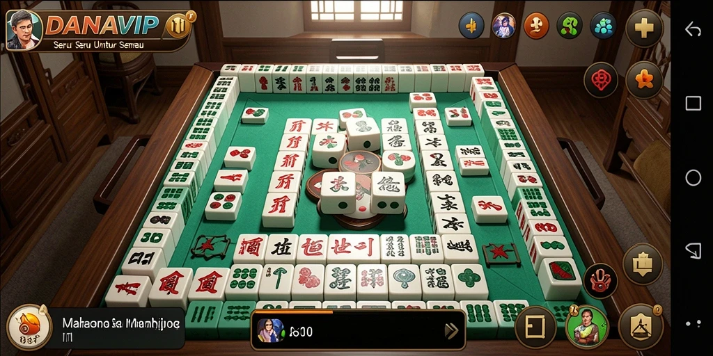 Gameplay seru dan menarik dari aplikasi Mahjong DANAVIP.