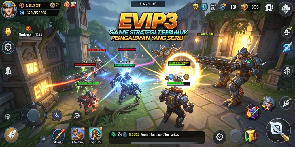 Tampilan gameplay mendebarkan dari EVIP3 dengan strategi yang mendalam.