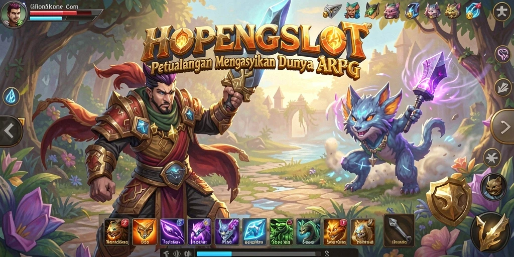 Tampilan menakjubkan dari gameplay HOPENGSLOT yang memikat.
