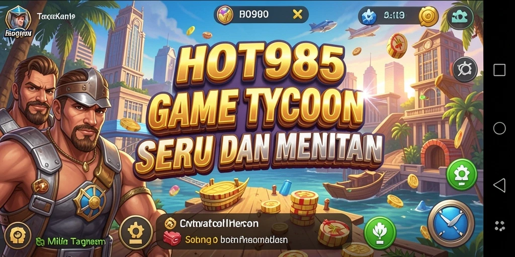 Screenshot HOT985 menampilkan gameplay Tycoon yang seru dan interaktif.