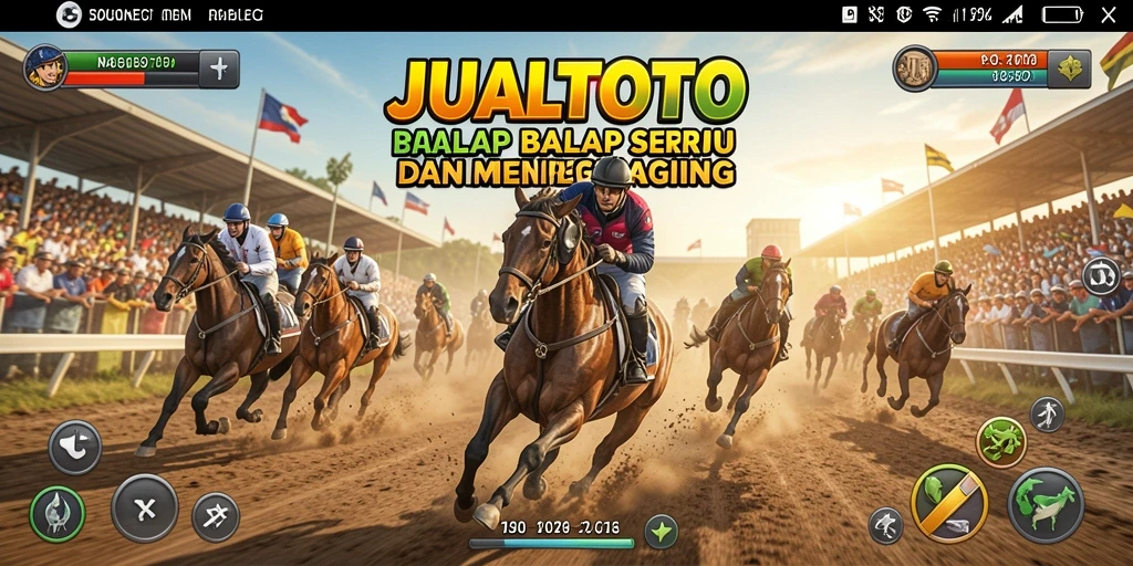 Screenshot gameplay balap yang seru dan menantang di JUALTOTO.