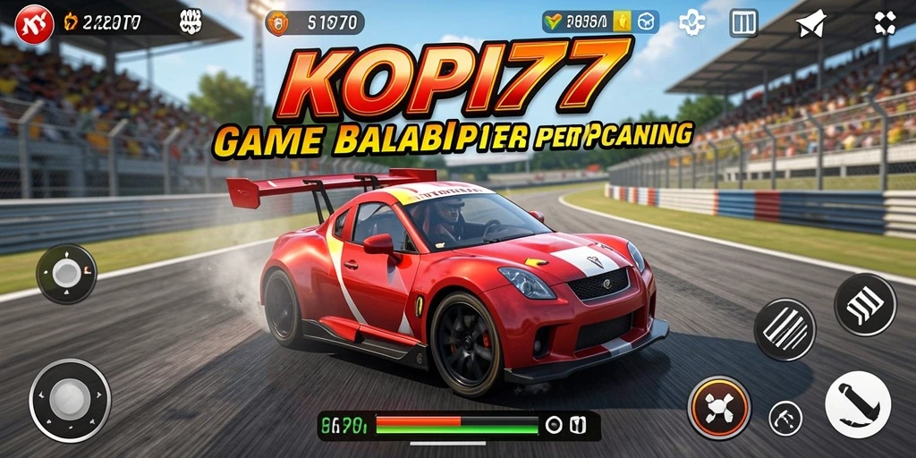 Tampilan gameplay KOPI77 yang mendebarkan dengan berbagai mobil balap.