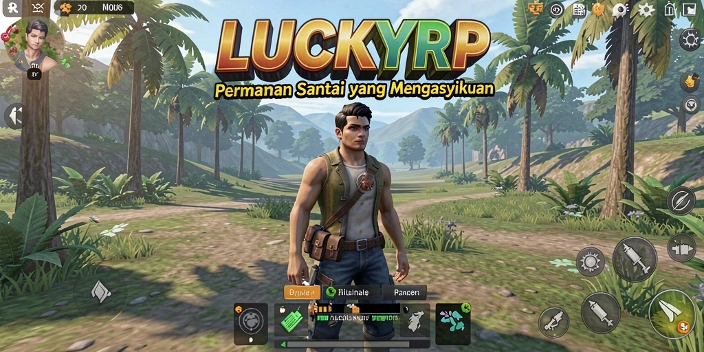 Tampilan gameplay LUCKYRP yang mengasyikkan dan santai.