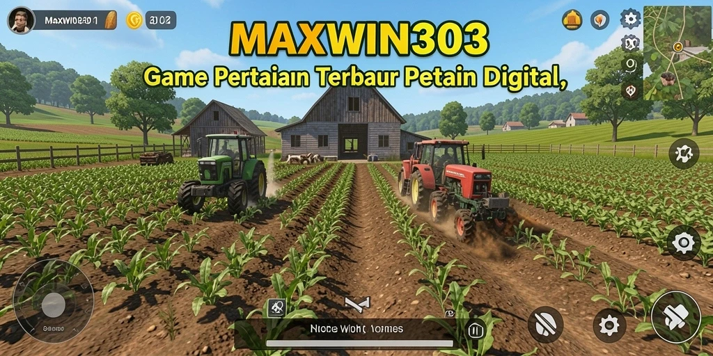 Screenshot gameplay <strong>MAXWIN303</strong> menampilkan aktivitas bertani yang menyenangkan.