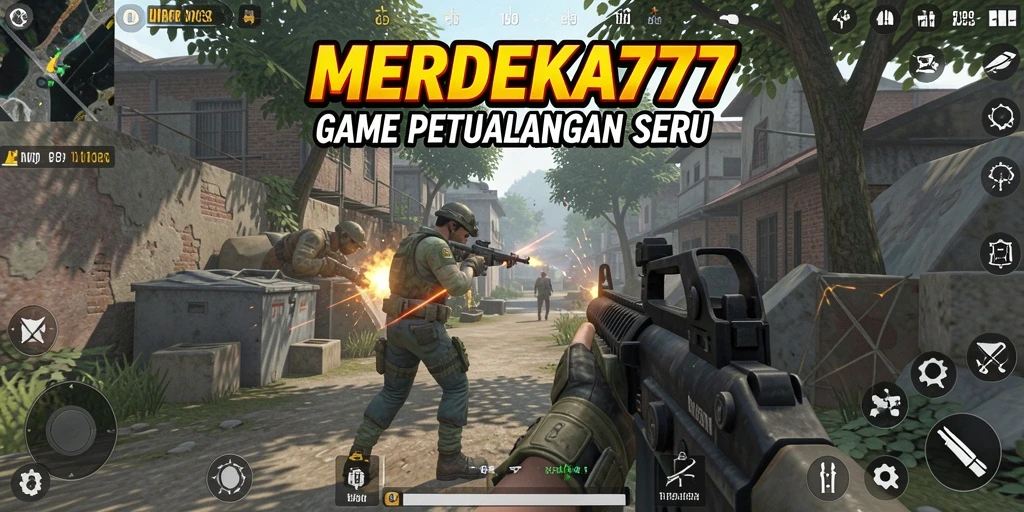Screenshot gameplay <strong>MERDEKA777</strong> menampilkan serunya pertempuran FPS.