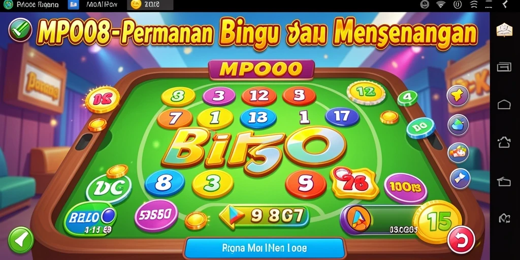 Tampilan gameplay seru dan interaktif dari MPO08 Bingo.