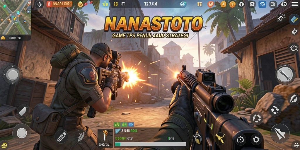 Tampilan gameplay NANASTOTO yang menegangkan dan seru.