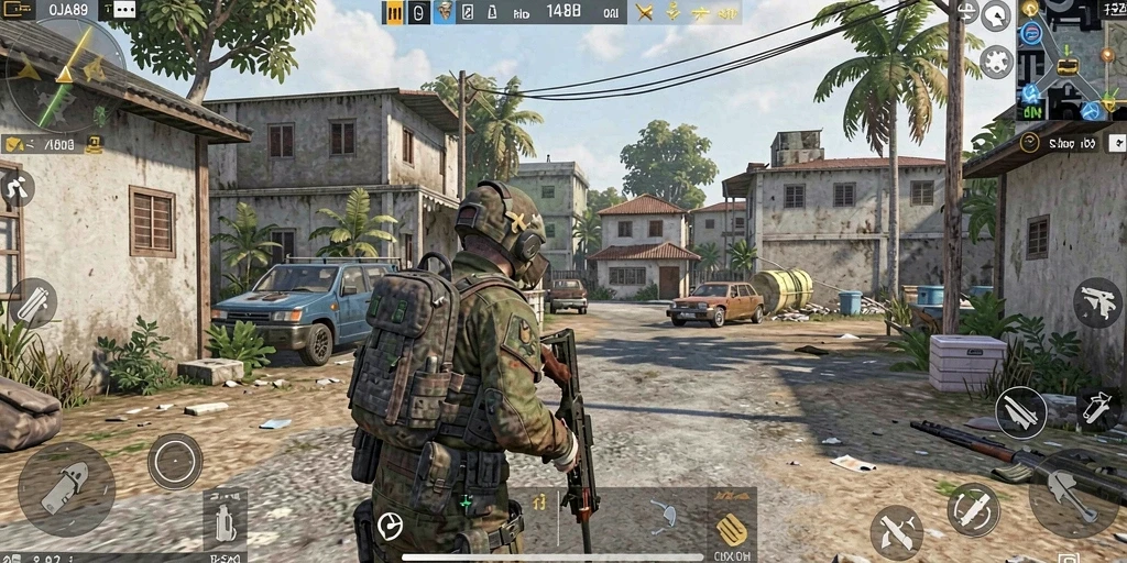 Tampilan gameplay OJA89 yang menegangkan dalam aksi TPS.