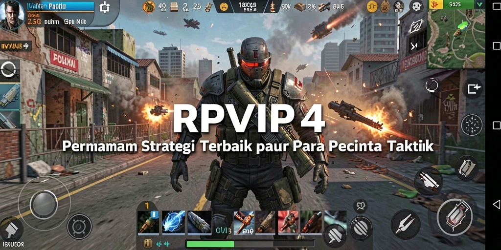 Gameplay RPVIP4 yang seru dan strategis di layar.