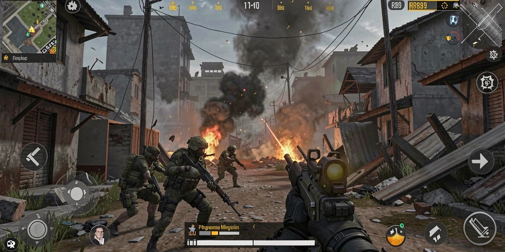 Gameplay mendebarkan di dalam RR89 dengan aksi pertempuran yang seru.