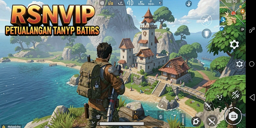 Tampilan mendebarkan gameplay Open World RSNVIP yang luas dan interaktif.