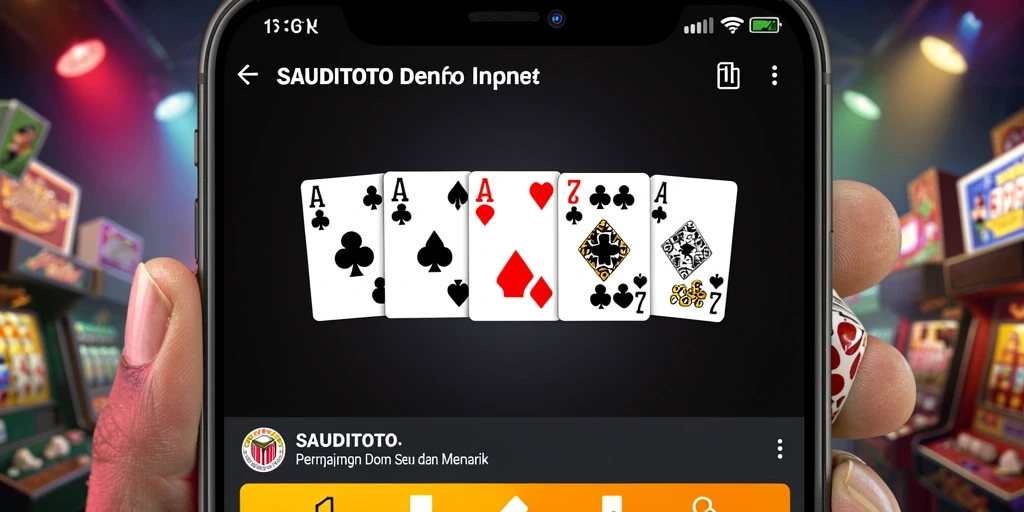 Tampilan gameplay utama SAUDITOTO yang memukau dan interaktif.