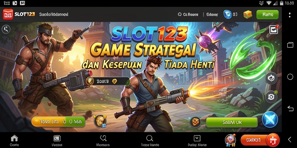 Tampilan screenshot utama SLOT123 menunjukkan aksi seru dan strategi yang mendalam.