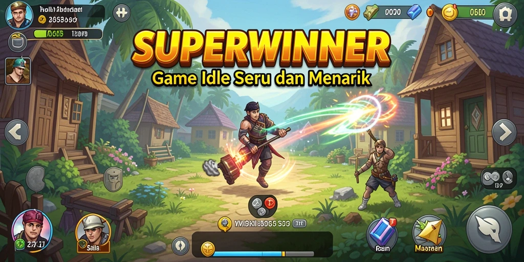 Tampilan gameplay <strong>SUPERWINNER</strong> yang menarik dan penuh warna.