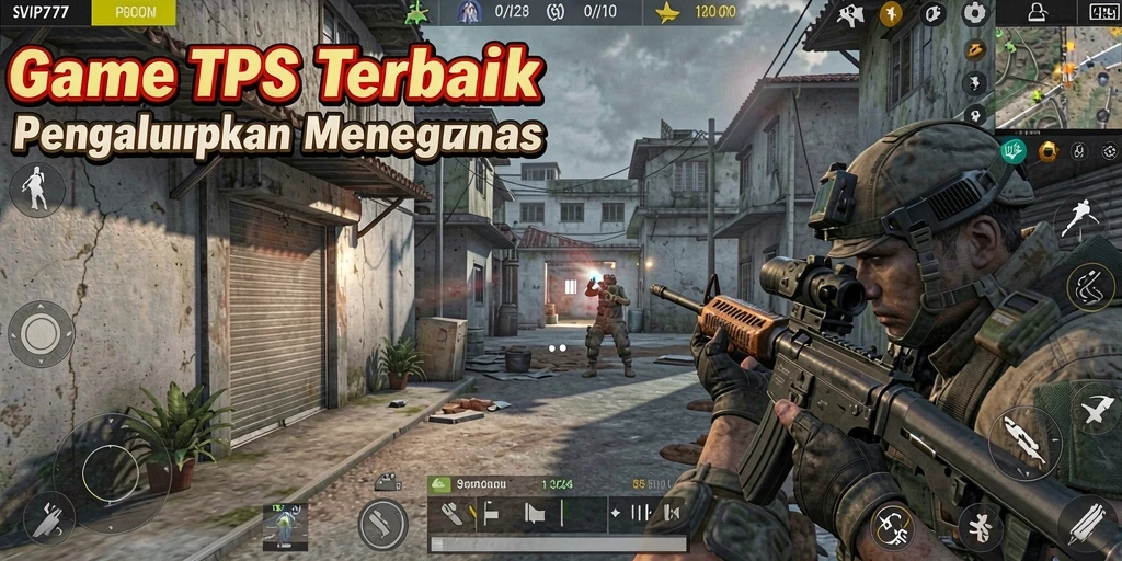 Screenshot gameplay SVIP777 menampilkan aksi tembak-menembak yang intens.