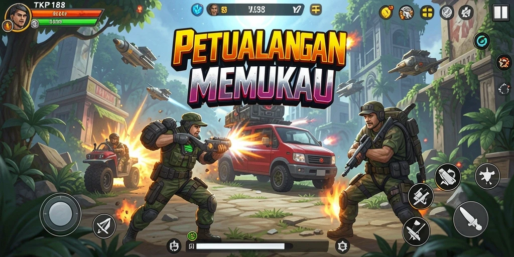 Tampilan seru gameplay TKP188 dengan aksi mendebarkan.