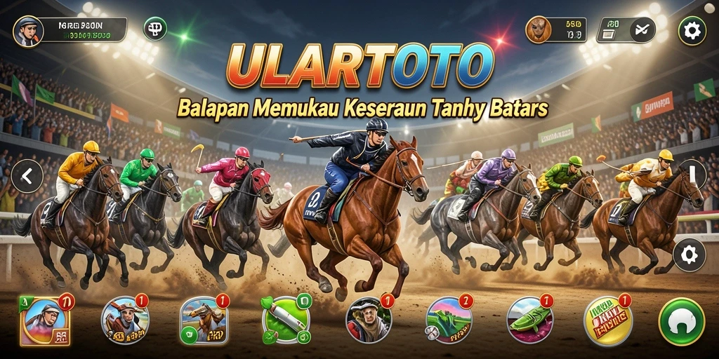 Tampilan gameplay ULARTOTO yang menegangkan dan penuh warna.